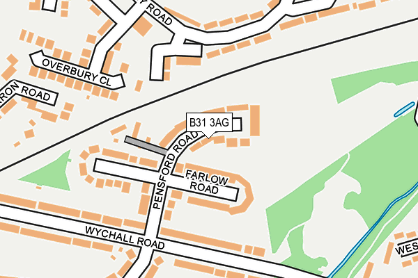 B31 3AG map - OS OpenMap – Local (Ordnance Survey)