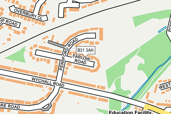 B31 3AH map - OS OpenMap – Local (Ordnance Survey)