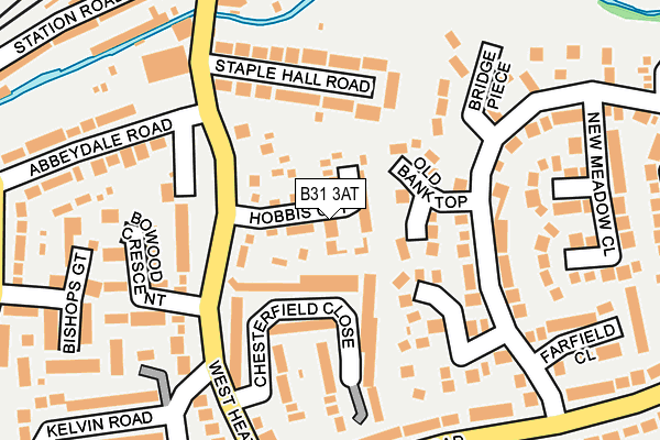 B31 3AT map - OS OpenMap – Local (Ordnance Survey)