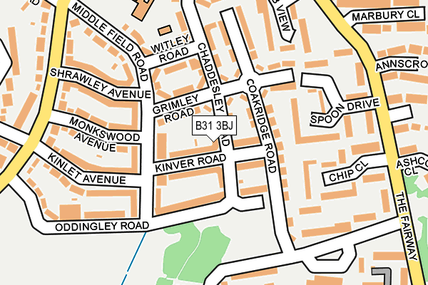 B31 3BJ map - OS OpenMap – Local (Ordnance Survey)