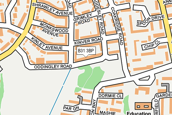 B31 3BP map - OS OpenMap – Local (Ordnance Survey)