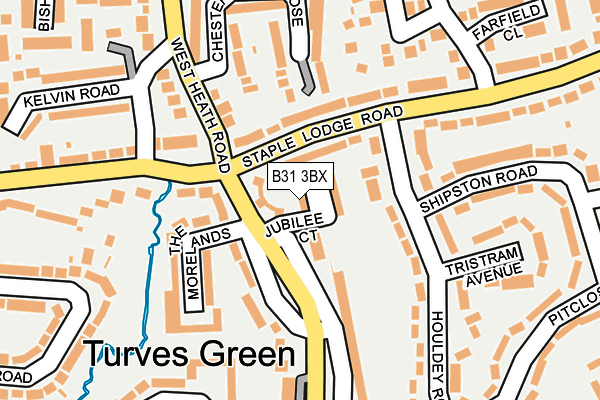 B31 3BX map - OS OpenMap – Local (Ordnance Survey)