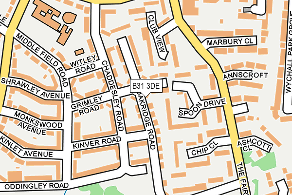 B31 3DE map - OS OpenMap – Local (Ordnance Survey)