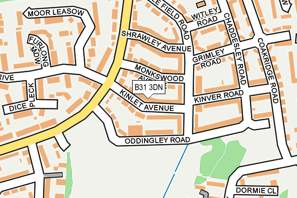 B31 3DN map - OS OpenMap – Local (Ordnance Survey)