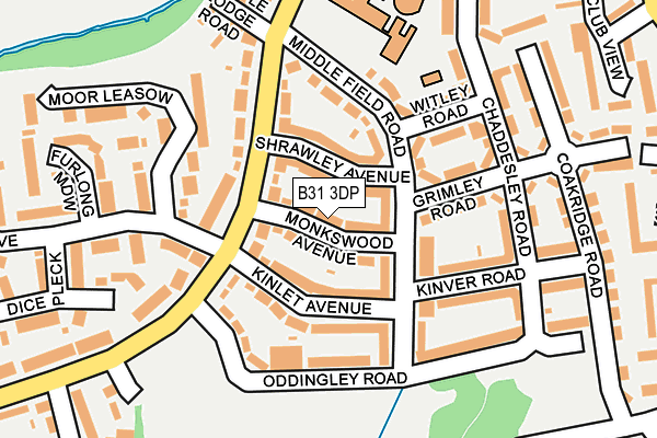 B31 3DP map - OS OpenMap – Local (Ordnance Survey)