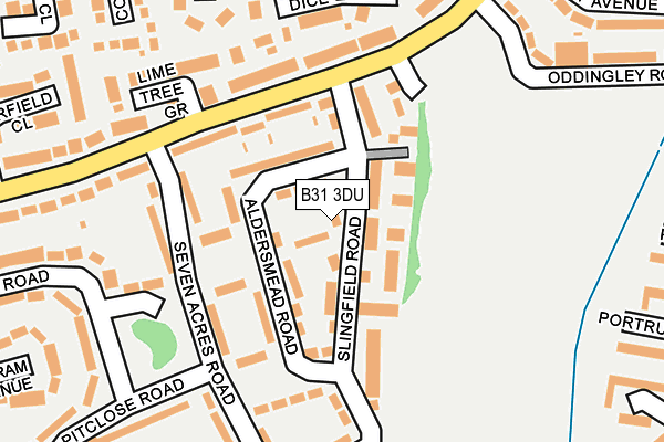 B31 3DU map - OS OpenMap – Local (Ordnance Survey)