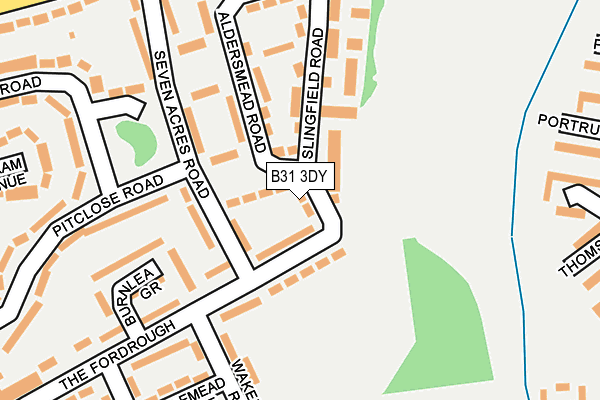 B31 3DY map - OS OpenMap – Local (Ordnance Survey)