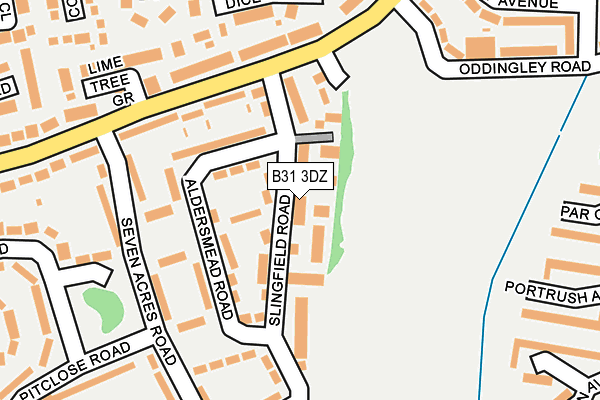 B31 3DZ map - OS OpenMap – Local (Ordnance Survey)