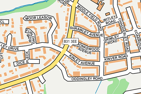 B31 3EE map - OS OpenMap – Local (Ordnance Survey)