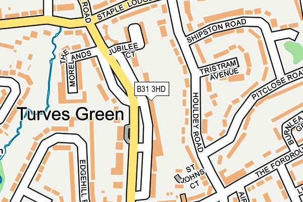 B31 3HD map - OS OpenMap – Local (Ordnance Survey)