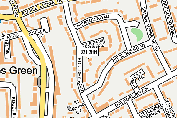 B31 3HN map - OS OpenMap – Local (Ordnance Survey)