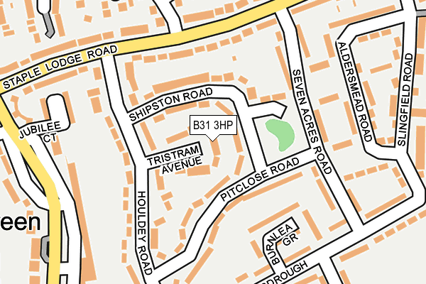 B31 3HP map - OS OpenMap – Local (Ordnance Survey)