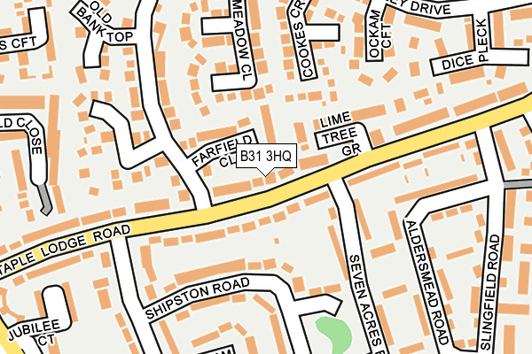 B31 3HQ map - OS OpenMap – Local (Ordnance Survey)