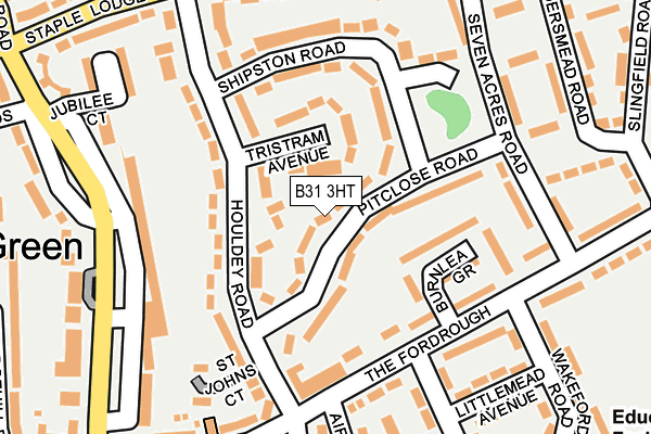 B31 3HT map - OS OpenMap – Local (Ordnance Survey)