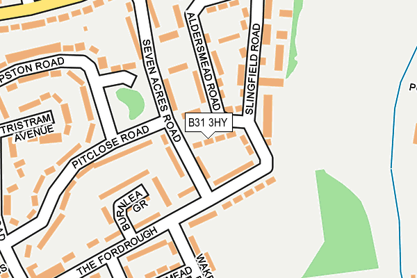 B31 3HY map - OS OpenMap – Local (Ordnance Survey)