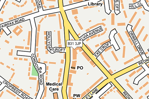 B31 3JP map - OS OpenMap – Local (Ordnance Survey)