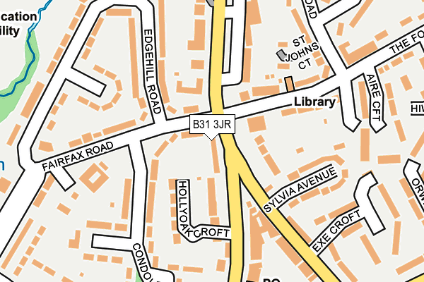 B31 3JR map - OS OpenMap – Local (Ordnance Survey)