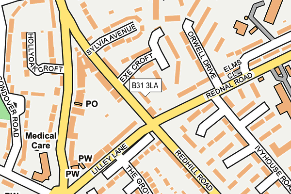 B31 3LA map - OS OpenMap – Local (Ordnance Survey)