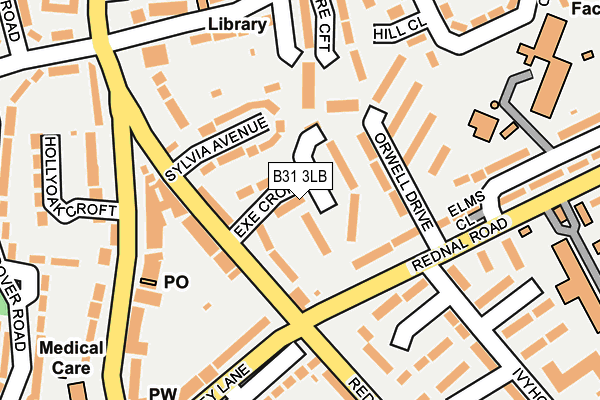 B31 3LB map - OS OpenMap – Local (Ordnance Survey)