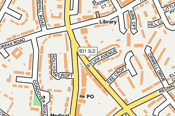 B31 3LD map - OS OpenMap – Local (Ordnance Survey)