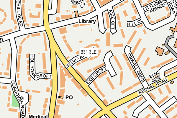 B31 3LE map - OS OpenMap – Local (Ordnance Survey)