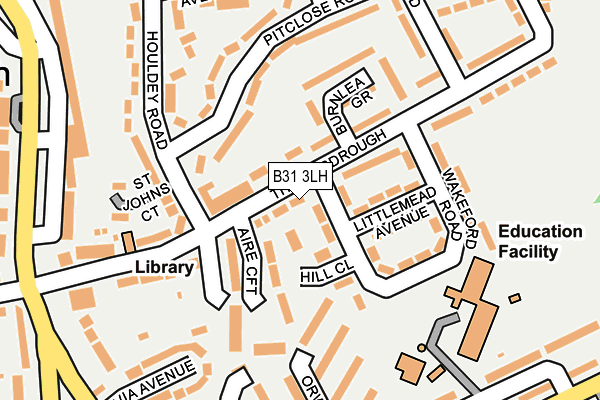 B31 3LH map - OS OpenMap – Local (Ordnance Survey)