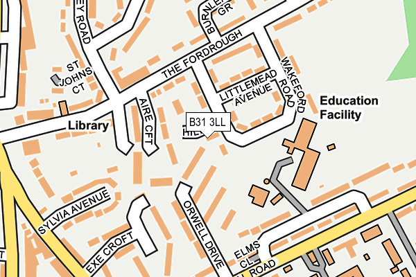 B31 3LL map - OS OpenMap – Local (Ordnance Survey)
