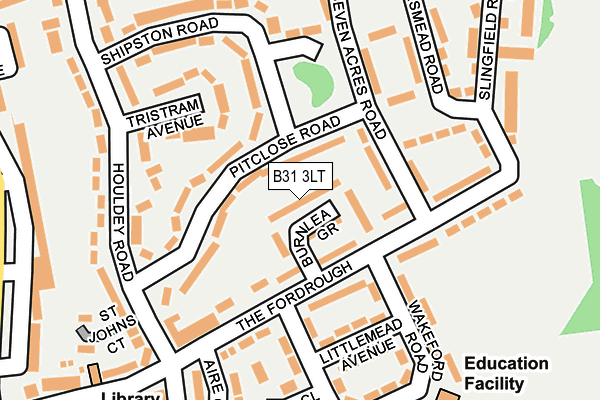 B31 3LT map - OS OpenMap – Local (Ordnance Survey)