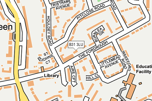 B31 3LU map - OS OpenMap – Local (Ordnance Survey)