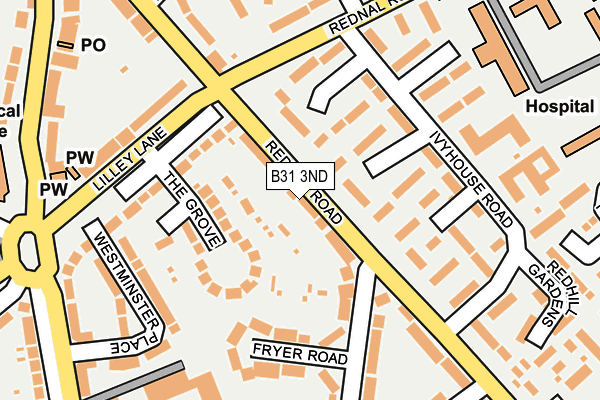 B31 3ND map - OS OpenMap – Local (Ordnance Survey)