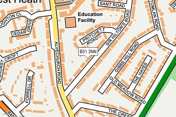 B31 3NN map - OS OpenMap – Local (Ordnance Survey)