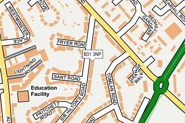 B31 3NP map - OS OpenMap – Local (Ordnance Survey)