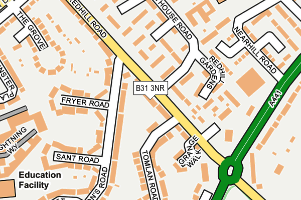 B31 3NR map - OS OpenMap – Local (Ordnance Survey)