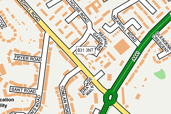 B31 3NT map - OS OpenMap – Local (Ordnance Survey)