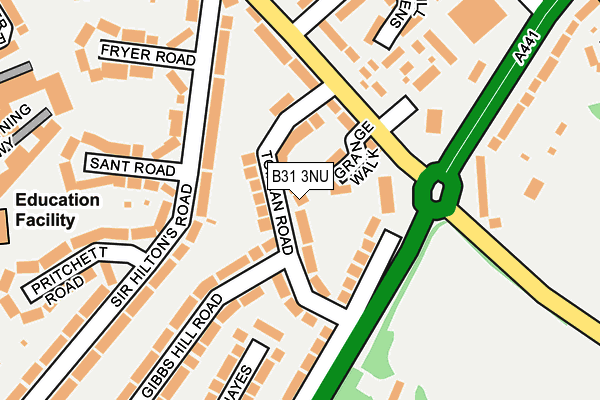 B31 3NU map - OS OpenMap – Local (Ordnance Survey)