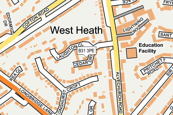 B31 3PE map - OS OpenMap – Local (Ordnance Survey)