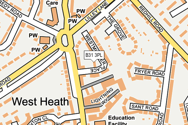 B31 3PL map - OS OpenMap – Local (Ordnance Survey)