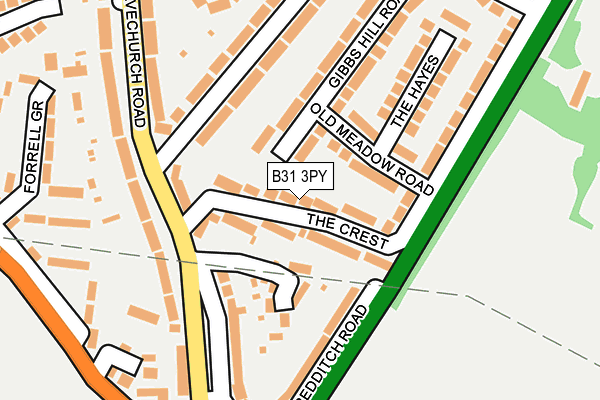 B31 3PY map - OS OpenMap – Local (Ordnance Survey)