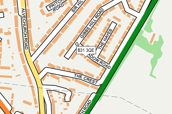 B31 3QE map - OS OpenMap – Local (Ordnance Survey)