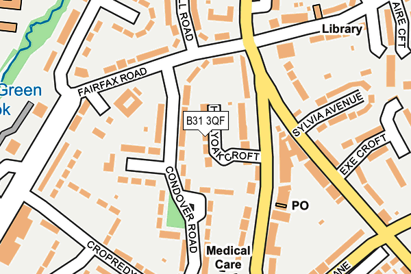 B31 3QF map - OS OpenMap – Local (Ordnance Survey)