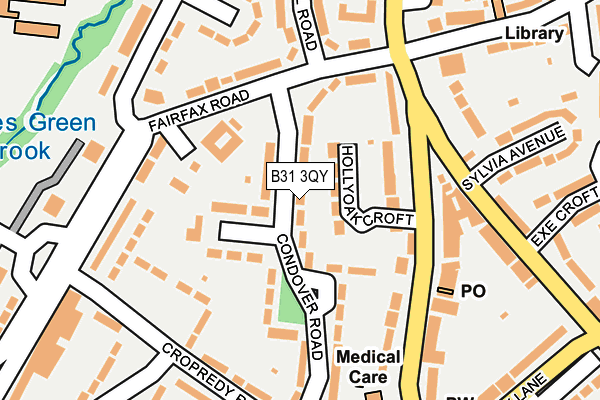 B31 3QY map - OS OpenMap – Local (Ordnance Survey)