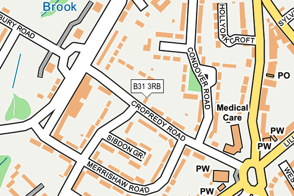 B31 3RB map - OS OpenMap – Local (Ordnance Survey)