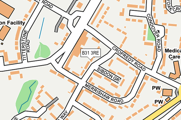 B31 3RE map - OS OpenMap – Local (Ordnance Survey)