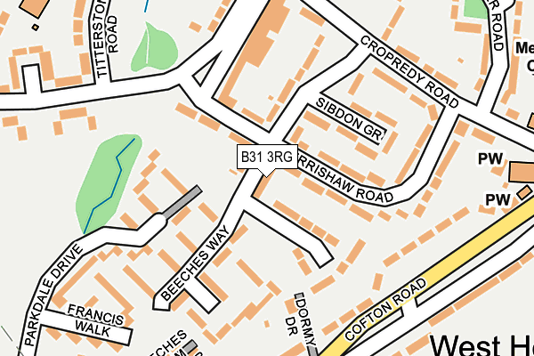 B31 3RG map - OS OpenMap – Local (Ordnance Survey)