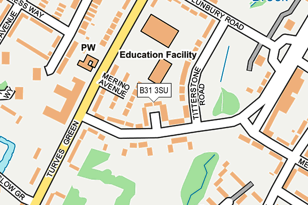B31 3SU map - OS OpenMap – Local (Ordnance Survey)