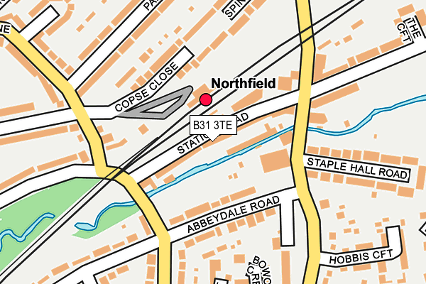 B31 3TE map - OS OpenMap – Local (Ordnance Survey)