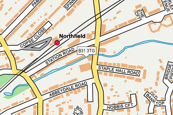 B31 3TG map - OS OpenMap – Local (Ordnance Survey)