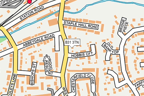B31 3TN map - OS OpenMap – Local (Ordnance Survey)