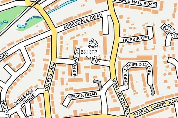 B31 3TP map - OS OpenMap – Local (Ordnance Survey)