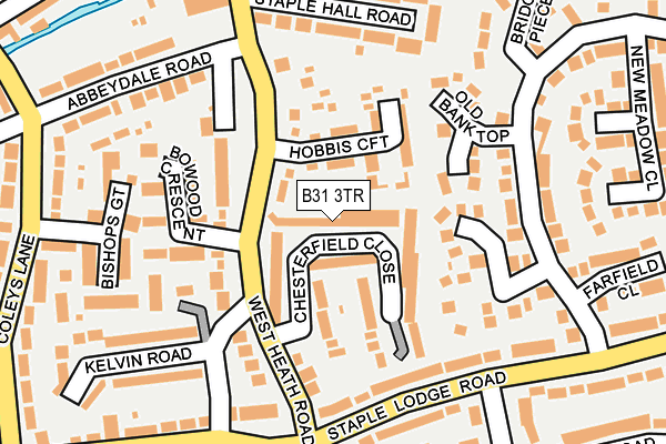 B31 3TR map - OS OpenMap – Local (Ordnance Survey)